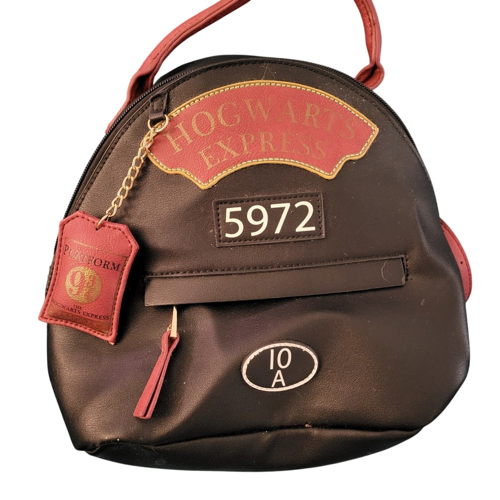 Harry Potter Hogwarts Express 5972 Mini Backpack Black Maroon Platform 9 3/4